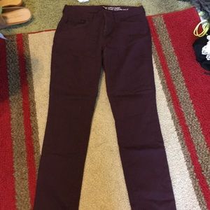Gap maroon skinny jeans